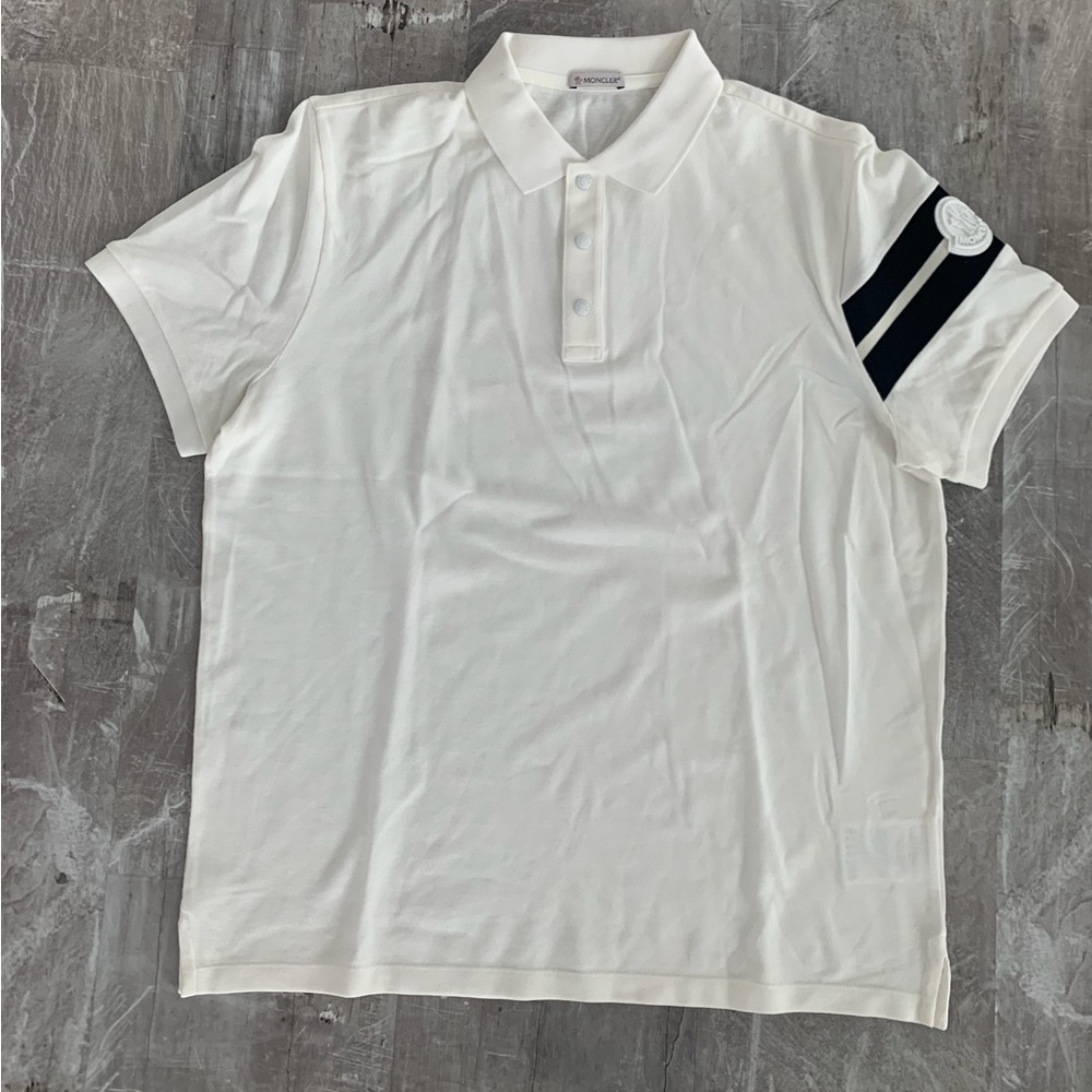 Moncler polo with sleeve details